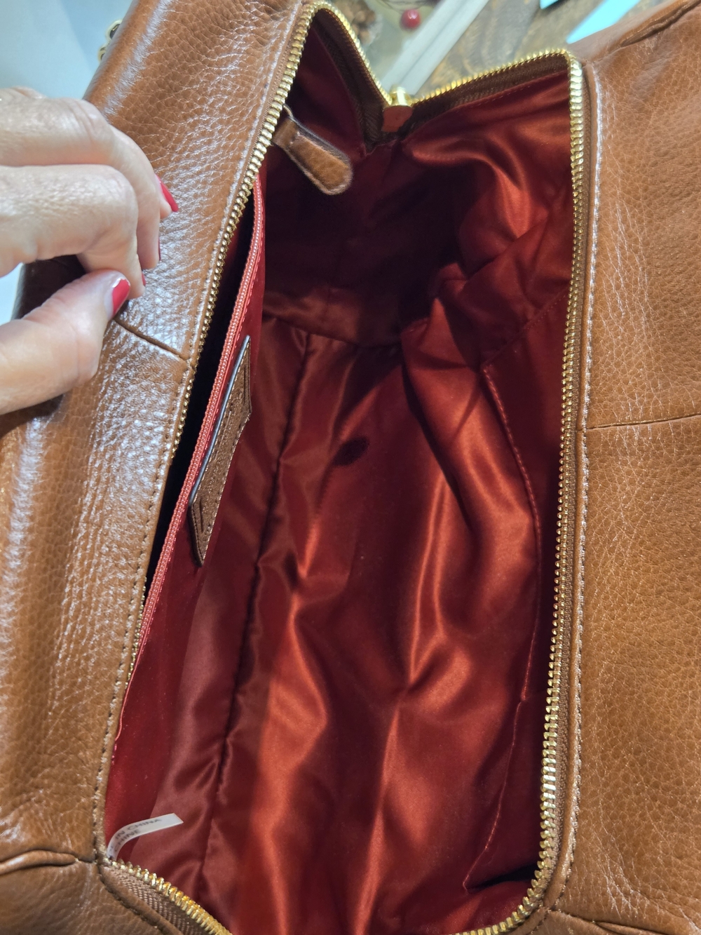 Coach Madison Madeline Leather Satchel With Gold Tone Hardware - Picture 14 of 16